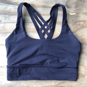 lululemon Sport Bra size 6 Navy Blue